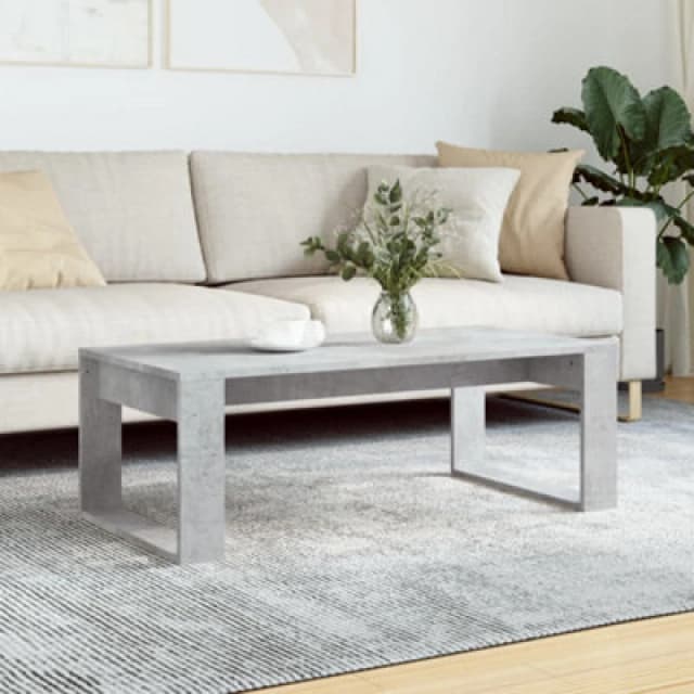 Vidaxl Coffee Table Concrete Grey 102X50X35cm Engineered Wood, Grey 823362