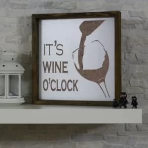 KZM023 Brown White Decorative Framed MDF Painting