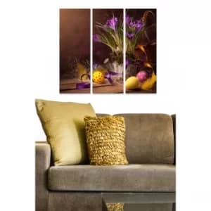 MDF9351216 Multicolor Decorative MDF Painting (3 Pieces)