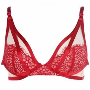 Figleaves Fleur Bra - Red/Nude