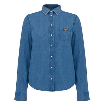 Gant Chambray Shirt Womens - INDIGO 969