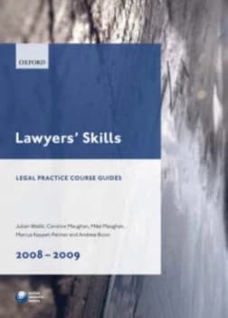 Lawyers Skills 2008-2009 by Julian Webb Paperback