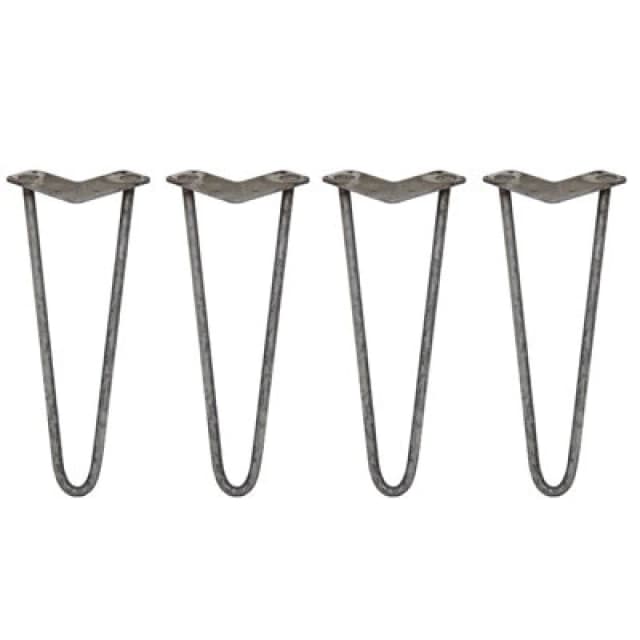 MonsterShop 4 X Hairpin Leg - 14 - Unfinished - 2 Prong - 12M