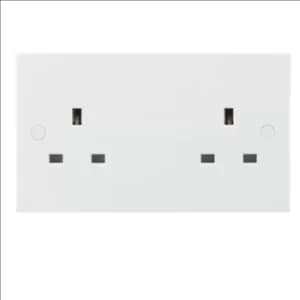 KnightsBridge 13A 2G Unswitched Socket