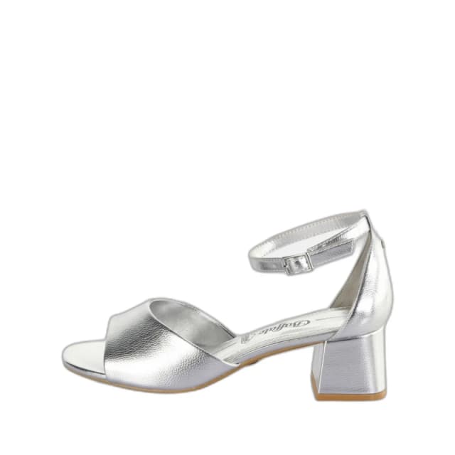 Buffalo Womens heeled sandals Buffalo Lilly Neat Argente Female 37