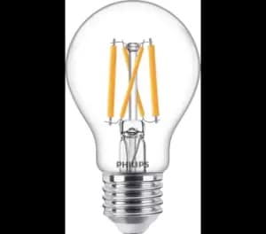 Philips Classic 5W LED Bulb ES E27 GLS Warm White Dimmable - 77054900
