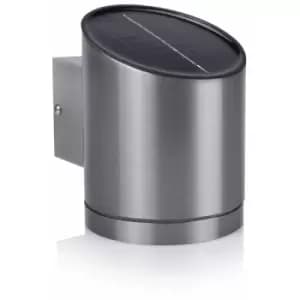 Solar Wall Light with Sensor 0,5 W Silver GWS-004-DS - Silver - Smartwares