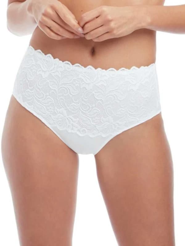 Wacoal Womens Eglantine Control Brief in White Size: 12 White Female 12