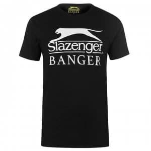 Slazenger Banger Logo T Shirt - Black