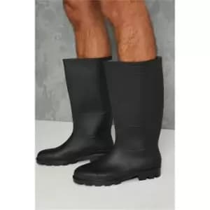 I Saw It First Black Pvc Wellie - Black