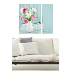 MDF1922525 Multicolor Decorative MDF Painting (3 Pieces)