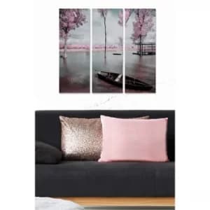 MDF104077472 Multicolor Decorative MDF Painting (3 Pieces)