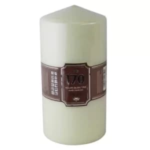 Cream Pillar Scented Candle 170hr Burn Time