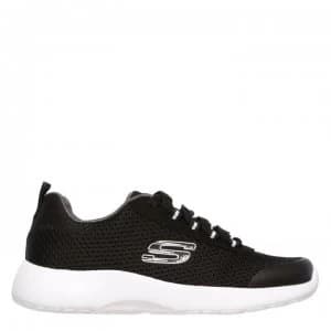 Skechers Dynamite Junior Boys Trainers - Black/White