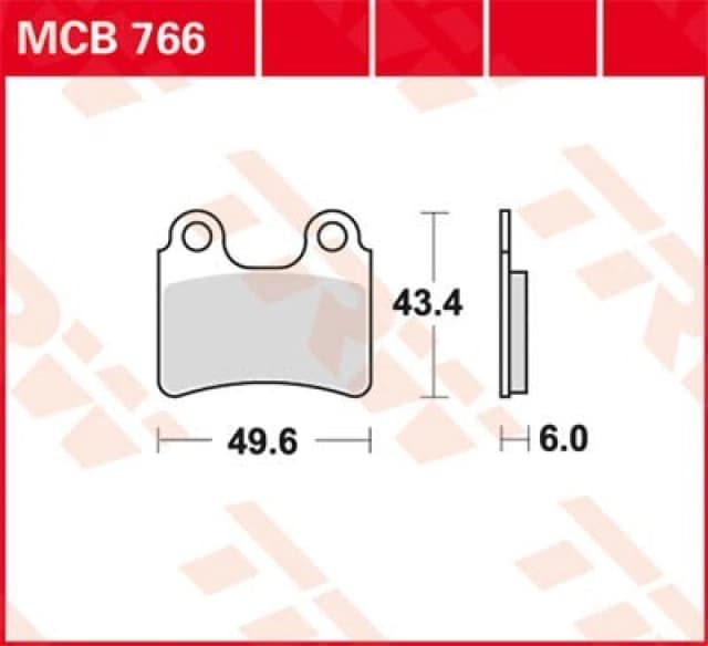 TRW MCB766 Brake pad set Brake Pad Set,disc brake (402)