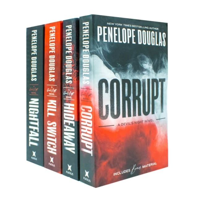 Devil's Night Series Collection 4 Book Set By Penelope Douglas Corrupt Hideaway Nightfall Kill Switch Penelope Douglas Books