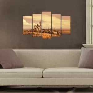 5NTVMDF-2 Multicolor Decorative MDF Painting (5 Pieces)