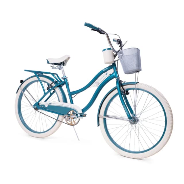 Huffy Deluxe Womens Hybrid Cruiser Bike 26 26650w female Blue
