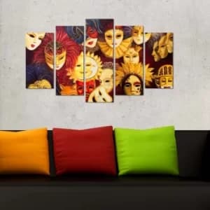 5M-47 Multicolor Decorative MDF Painting (5 Pieces)
