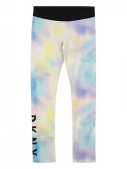 DKNY Girls Pastel Fade Leggings - Pastel, Pastel Multi, Size Age: 12 Years, Women