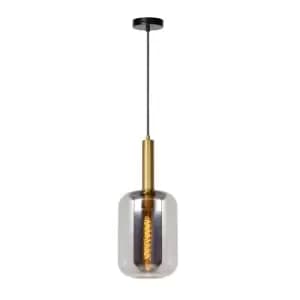 Joanet Modern Pendant Light - Ø22cm - 1xE27 - Smoke Grey