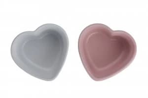 Le Creuset Set of 2 Heart Shape Ramekin CottonPink