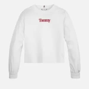 Tommy Hilfiger Girls Timeless Tommy T-Shirt - Ancient White - 10 Years