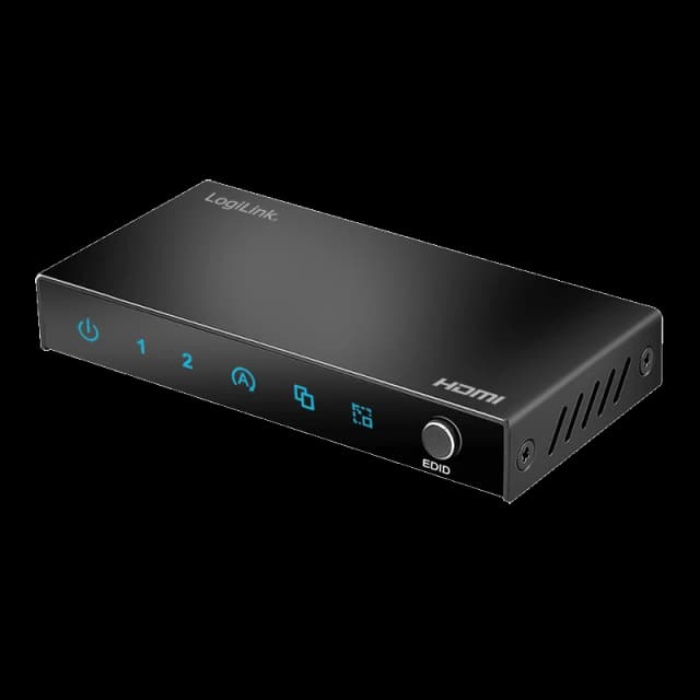 LogiLink HDMI splitter. 1x2-Port. 4K/60 Hz. HDCP. EDID. HDR. CEC. down