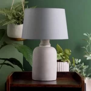 Taite Cement Base Table Lamp in Grey