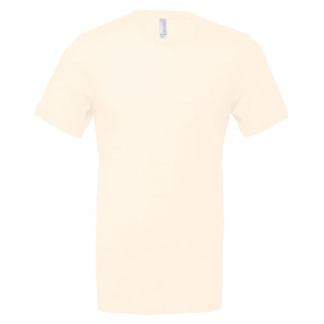 Bella + Canvas Mens Heather Cvc Short Sleeve T-Shirt in Natural Size: XS Natural Male XS