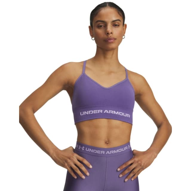 Under Armour Womens Vanish Seamless Low Impact Sports Bra Purple female 8 (XS)