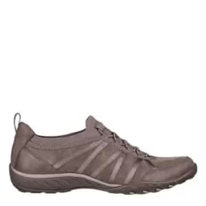 Skechers Microleather Collar Knit Bungee - Brown