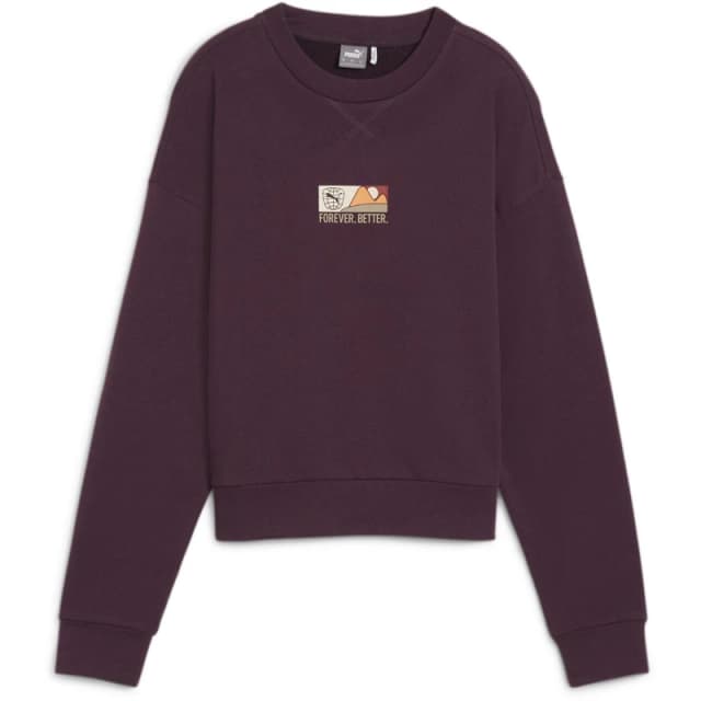 Puma Better Sportswear Crew Sweatshirt Womens - Purple Purple 8