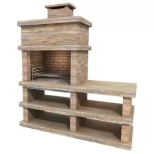 Callow Londres Light Stone Charcoal BBQ - Garden & Outdoor
