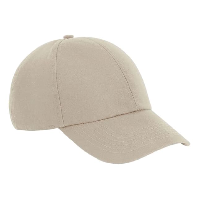Beechfield Beechfield Men Cotton Baseball Cap in Light Sand Light Sand One Size Male 5063425300112