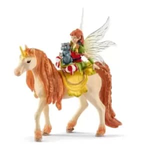 Schleich Bayala Fairy Marween With Glitter Unicorn Toy Figure (70567)
