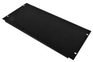 6 U 19" Blank Rack Panel With Black Finish