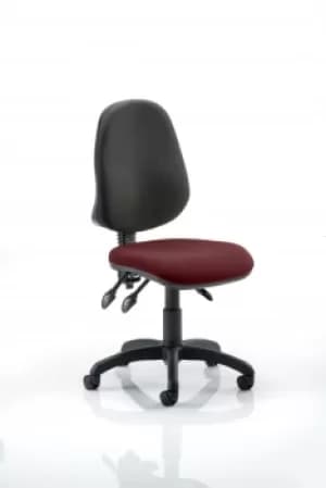 Eclipse III Lever Task Operator Chair Bespoke Colour Seat Ginseng Chilli