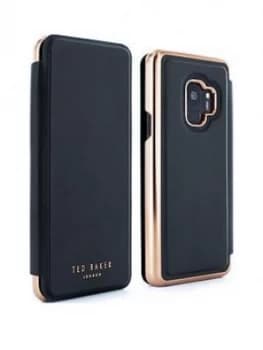Ted Baker Samsung Galaxy S9, Mirror Folio Case - Shanoe/Black, Women