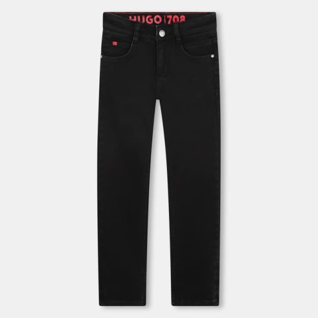 Hugo Kids Straight Leg Jeans Black Z11 male 6Y