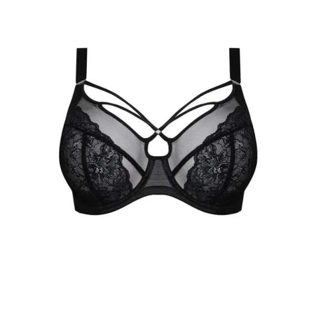 Elomi Womens underwired plunge bra Elomi Brianna Noir Female 85K