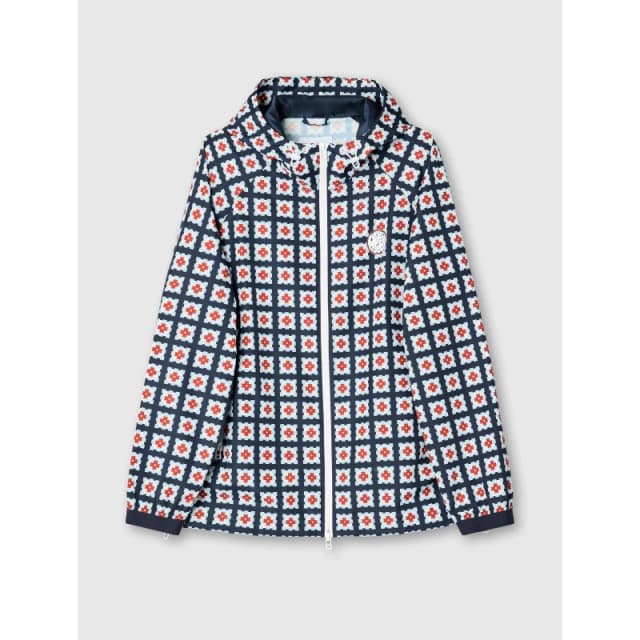 Pretty Green Mens Timperley Geo Water-Resistant Rain Anorak Multi male Small