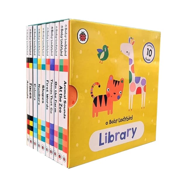 A Baby Ladybird Library 10 Book Set Animals Faces Colours Pack Board Book For Babies Ladybird Books
