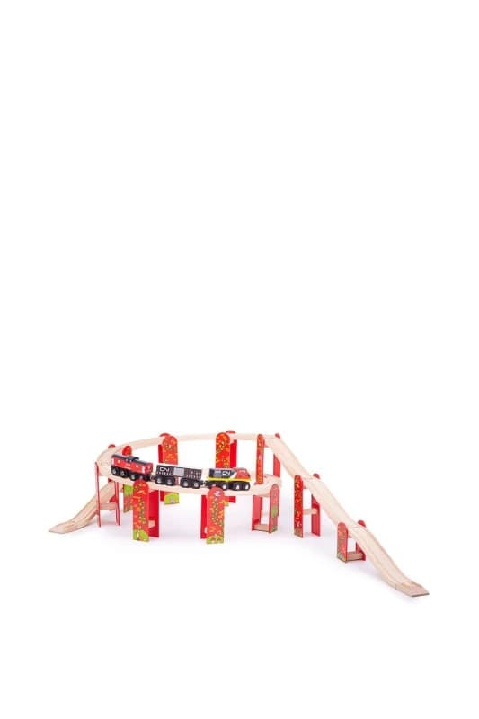 Bigjigs Rail High Level Expansion Set Multi unisex