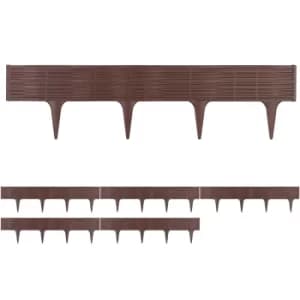Lawn Edge Bed Frame Set 11.7m Brown