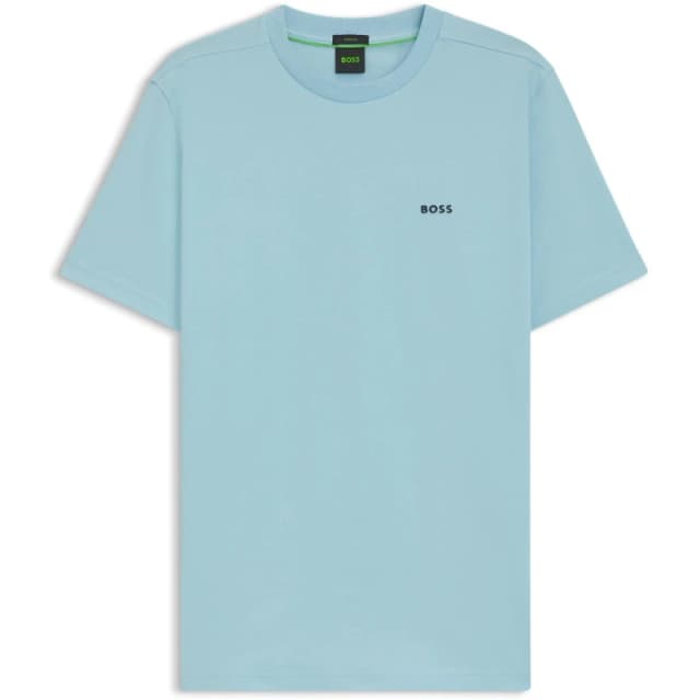 Boss Mens Logo T-Shirt, Logo Design Pastl Blue 455 male S