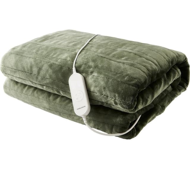 Morphy Richards EverCosy Fleece Heated Throw - Green, 160 x 130cm 5056765401687