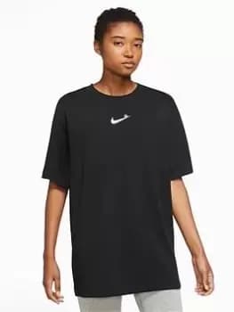 Nike Nsw T-Shirt Bf Fw Fiber Womens, Black, Female, T-Shirts, DR8997-010