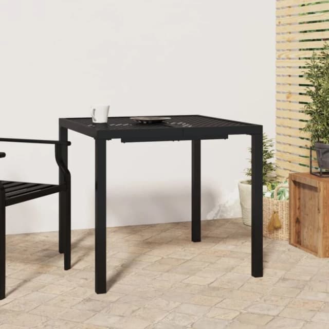 JINLEFU Garden Table Anthracite 80x80x72cm Steel vidaXL JRVDZX-362743_DE