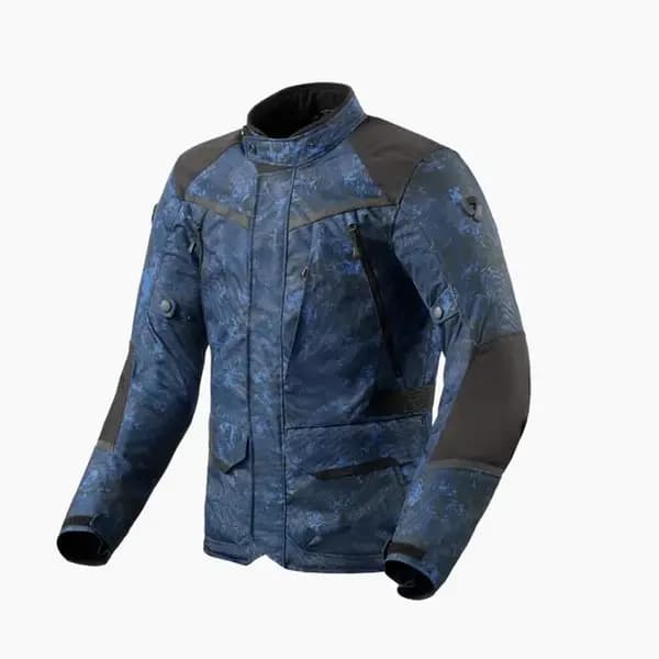 REV'IT! Voltiac 3 H2O Jacket Camo Blue Size 4XL